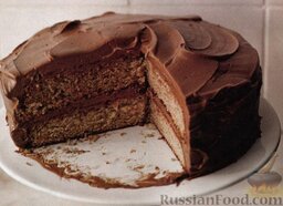 Торт с корицей и пряным шоколадным кремом