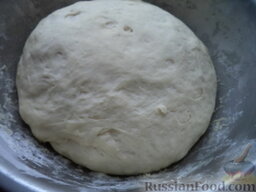 Хачапури — лепешка с сыром: Оставить тесто в тепле для подъема (на 40-50 минут).