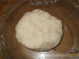 Творожное печенье «Эчпочмак»: Замесить тесто.