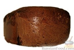 Ржаной заварной хлеб настоящий (почти забытый вкус): Буханка массой 1 кг из ржаной обдирной муки, приготовленная в ХП Панасоник.