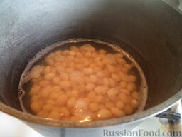 Суп с клецками (постный) (4 порции): Как приготовить постный суп с клецками:    Фасоль или горох заранее замочить на 3-4 часа в холодной воде.