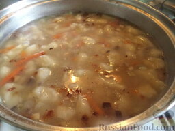 Суп с клецками (постный) (4 порции): Варить суп еще 5-7 минут (до готовности клецек).