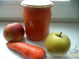 Яблочно-морковный сок: Яблочно-морковный сок на зиму готов.  Приятного аппетита!