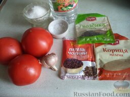 Кетчуп «Острый»: Продукты для приготовления кетчупа острого по-домашнему  перед вами.