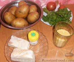 Кулеш с салом: Пшено, сало, картофель, лук, немного зелени и соль - ингредиенты, которые понадобятся для приготовления кулеша с салом.