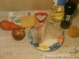 "Просто рыба" с сыром: Подготавливаем продукты.