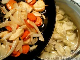 Щи из свежей капусты без картофеля.: Кладут пассерованные овощи, соль и варят до готовности (15 минут).